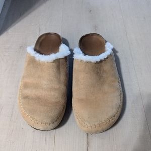 Jenni Kayne Shearling-Lined Moc Clog Natural 37